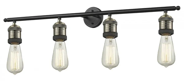 Innovations Lighting-Bare Bulb 4 Light Bath Vanity Light-215NH-BAB-LED