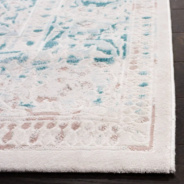 Safavieh Passion PAS405B 2&2x22 x 6&0x22 Runner Turquoise, Ivory Area Rug