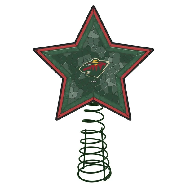 Minnesota Wild Mosaic Christmas Tree Topper