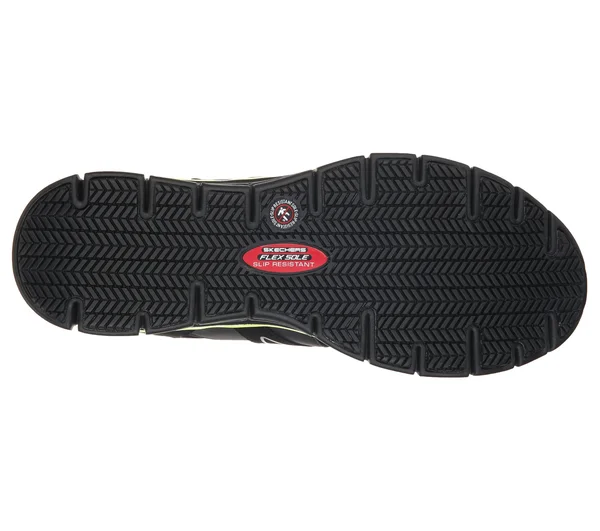 Skechers Work Synergy - Ekron Alloy Toe - Men's Black/Lime
