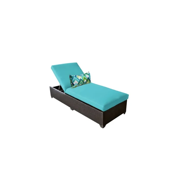 Belle Chaise Outdoor Wicker Patio Furniture - White