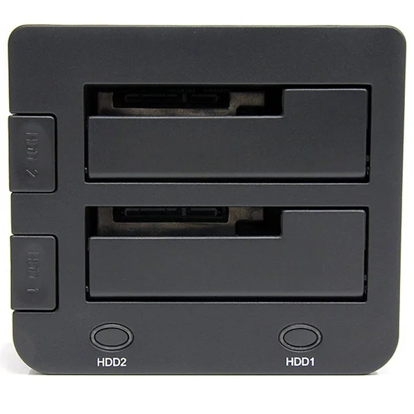StarTech.com Dual Bay SATA HDD Docking Station - for 2 x 2.5, 3.5x22 SATA SSD, HDD - Hot Swap - Hard Drive Docking Station - S