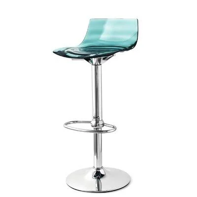 Volkard Swivel Adjustable Height Bar Stool Orren Ellis Color: Transparent