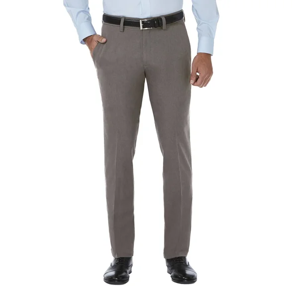 Haggar Men's Cool 18 Pro Slim Fit Flat Front Superflex Waistband Pant