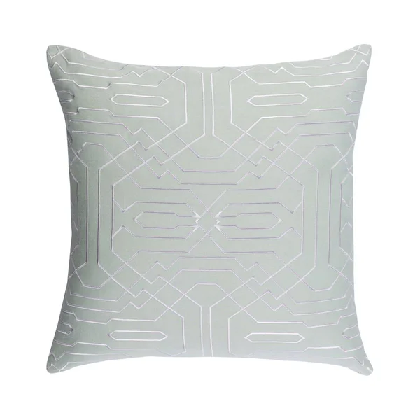 Surya RDW009-2020D Ridgewood 20 x 20 inch Mint and White Pillow