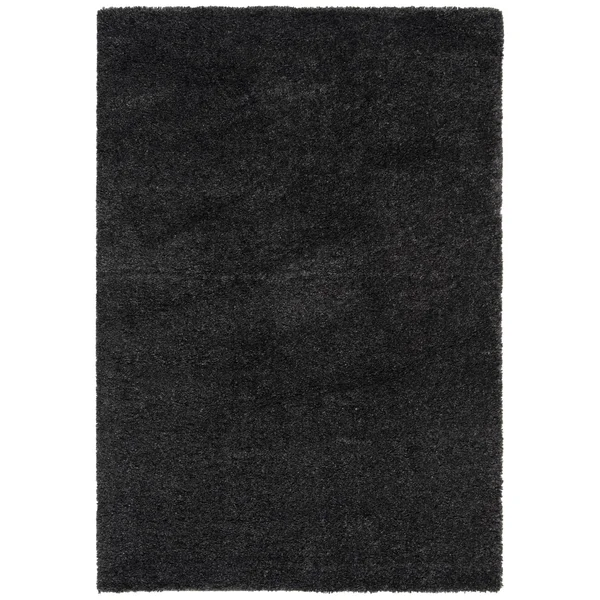 Safavieh August Shag Taupe 5 ft. x 5 ft. Round Solid Area Rug, Brown