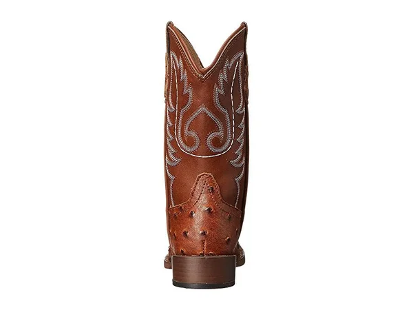 Kids Roper Tan Ostrich Print Cowboy Boots - 09-018-1900-0807
