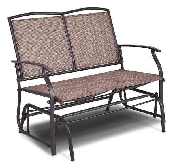 Costway Patio Glider Rocking Bench Double 2 Person Chair Loveseat Armchair Backyard