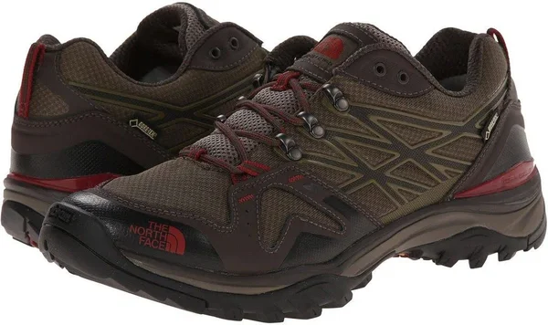 The North Face Hedgehog Fastpack GTX Hiking Shoe - Men's Coffee Brown/Rosewood Red 7.5 Wide