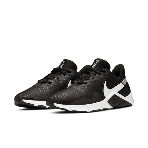 Men's Nike Legend Essential 2 Training Shoe - Black/White - Size 8.5