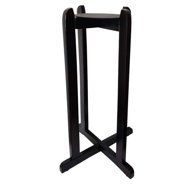 for Your Water 27x22 Natural Wood Painted Water Crock Dispenser Floor Stand - Black
