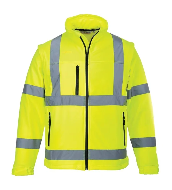 Portwest Two Tone Hi Vis Softshell Jacket (3L) S429, Yellow, 2XL