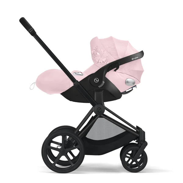 Cybex Cloud Q SensorSafe Infant Car Seat - Simply Flowers - Nude Beige
