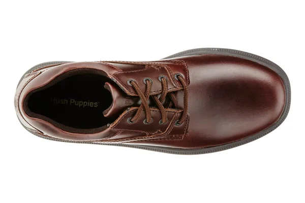 Hush Puppies Men's Glen Leather Shoes, Brown, 11.5