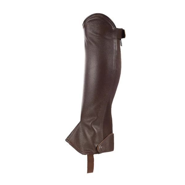 Horze Leather Half Chaps - Xs, Dark Brown