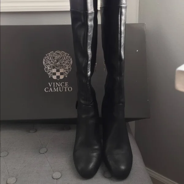 Vince Camuto Sidney Women US 9 Black Knee High Boot
