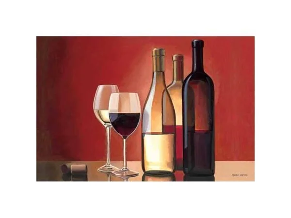 Tangletown Fine Art 'Wine Trio' by Marco Fabiano Graphic Art on Wrapped Canvas