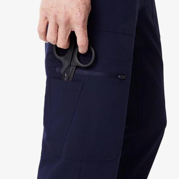 Figs Mens Navy Cairo - Tall Cargo Scrub Pants