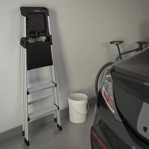 Cosco 20502ABL1E Signature Series Step Ladder - 5ft, Aluminum