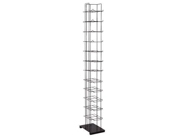 SSWBasics Black Floor Standing Cap and Hat Display Rack