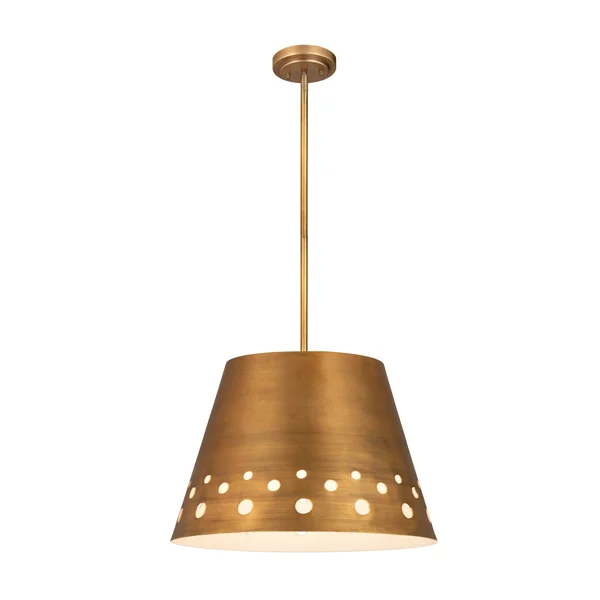 Z-Lite Katie Rubbed Brass 1 Light Chandelier 6014-18RB