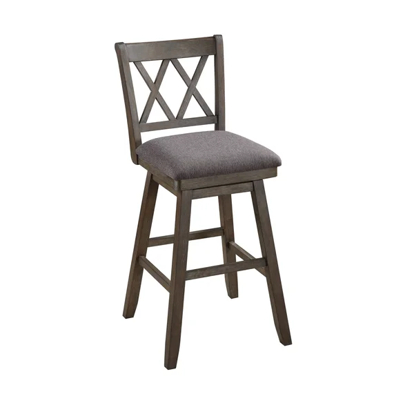 Brookline Swivel Barstool Brown - H2O Furnishings