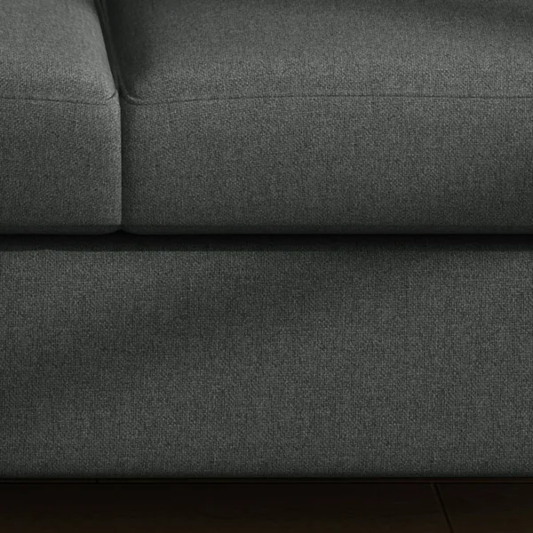 Emily Buttoned Traditional Dark Grey Fabric 3 Seater Sofa