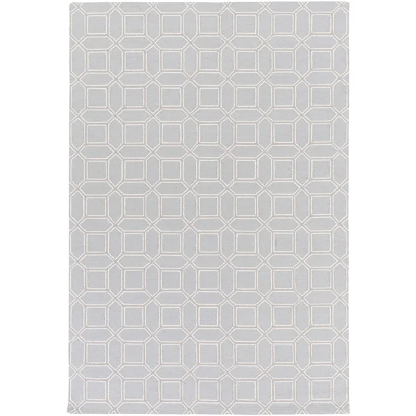 Hand-Hooked Lucile Geometric Wool Area Rug (9& x 13&) Olive