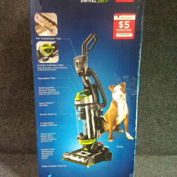 Bissell CleanView Swivel Pet 2316 Upright Vacuum - Bagless - Sparkle Silver/cha cha lime