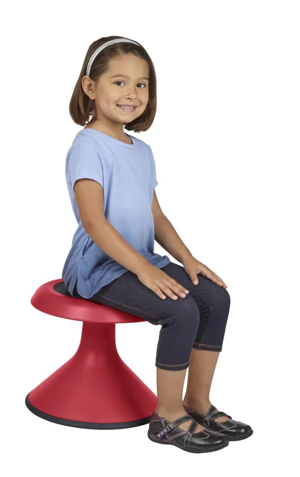 Classroom Select NeoRok Motion Stool, Active Wobble Seating, 15-1/2 inch Seat Height, Paprika, Gold, Nylon, Choose A Color, L
