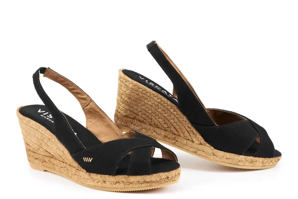 Calella Women's Slingback Wedge Espadrille - Viscata 7 US (38EU), Black