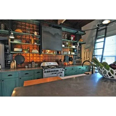 24x22 x 24x22 Metal Wall Paneling in Rustic Copper American Tin Ceilings