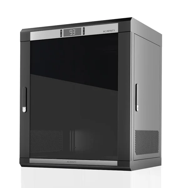 AC Infinity Arktica T12 Wall Mount Equipment Rack Cabinet with Smart Controller 12U