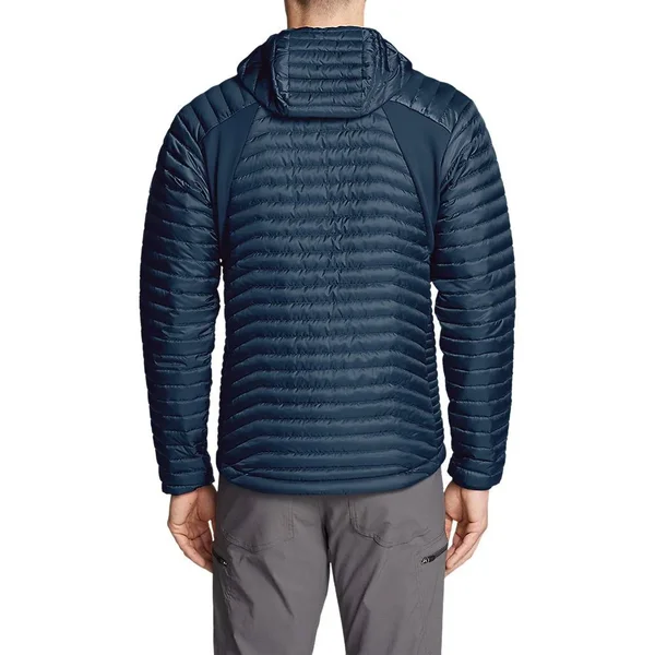 Eddie Bauer Men's MicroTherm 2.0 Down Hooded Jacket - Blue - XXXL