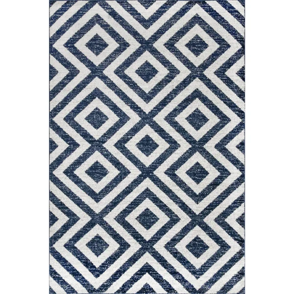 nuLOOM Zadie Geometric Area Rug - Blue, 8x10 ft