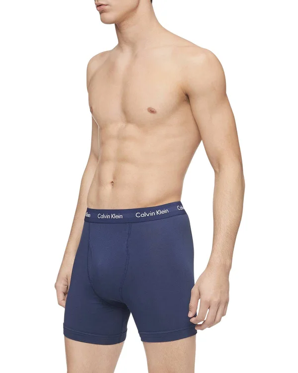 Men's Calvin Klein 3-Pack Stretch Boxer Briefs, Size: XL, Red Overfl