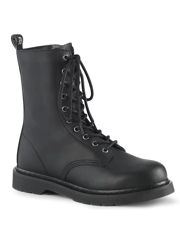 Demonia - Unisex BOLT-200 Boots Black Vegan - Size-7