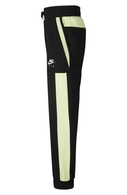 Nike Air Big Boys& Jogger Pants - Black, Size: Small, Fleece/Polyester/Cotton
