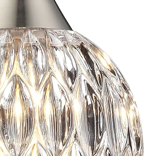 Elk Lighting 10342/3L Kersey 3 Light Pendant in Satin Nickel
