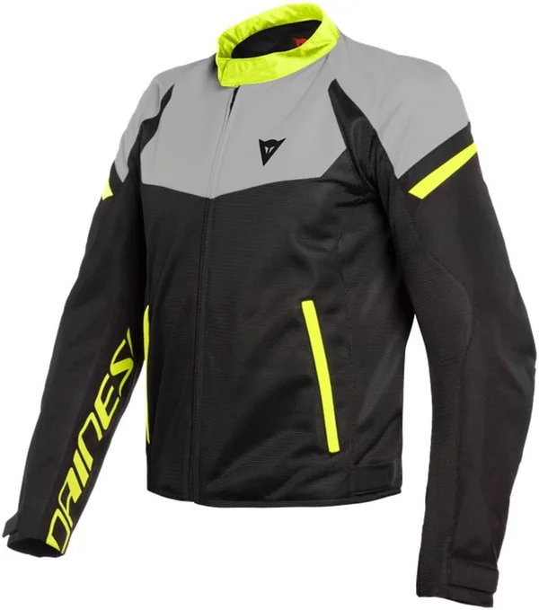Dainese Bora Air Tex Jacket 52 Black-magnesio Matt-fluo Yellow