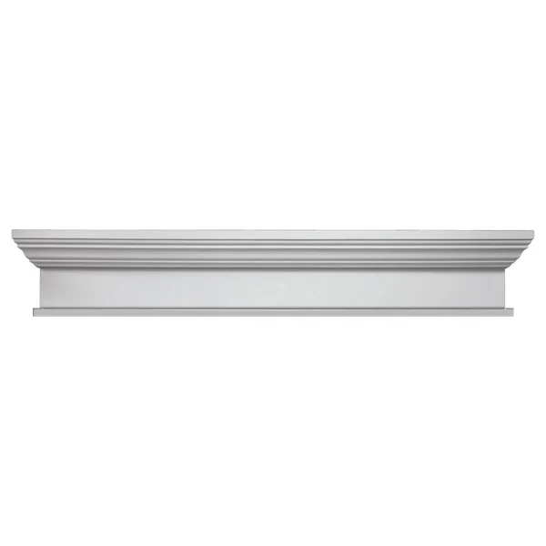 Fypon WCH96X7BT 96x22W x 99 1/2x22OW x 7x22H x 1x22P Crosshead with Bottom Trim