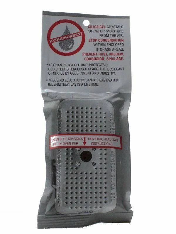 40 Gram Silica Gel Desiccant, Moisture Absorber Dehumidifier 36