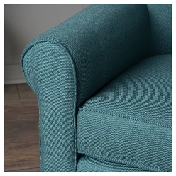 Roseville Upholstered Club Chair - Dark Teal - Christopher Knight Home