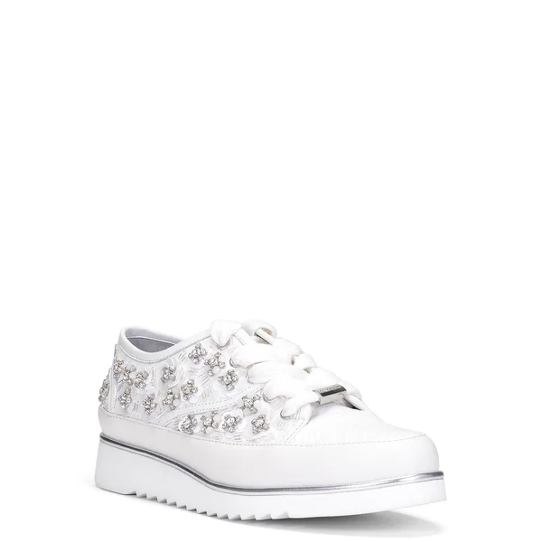 Donald Pliner Flipp Sneaker - White, 8.5