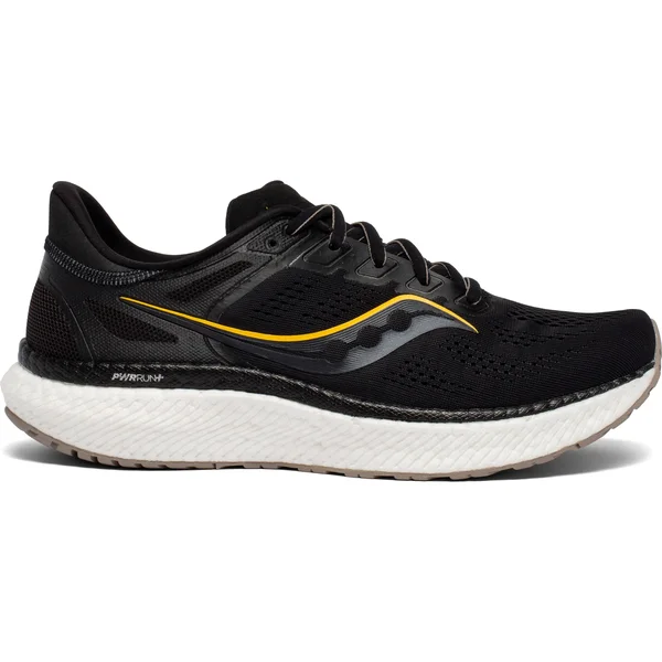 Saucony Men's Hurricane 23 Black, Vizigold, 9.5, 2E