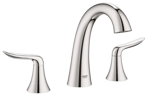 Grohe 25 163 Agira Deck Mounted Roman Tub Faucet Trim with Lever Handles, Starlight Chrome