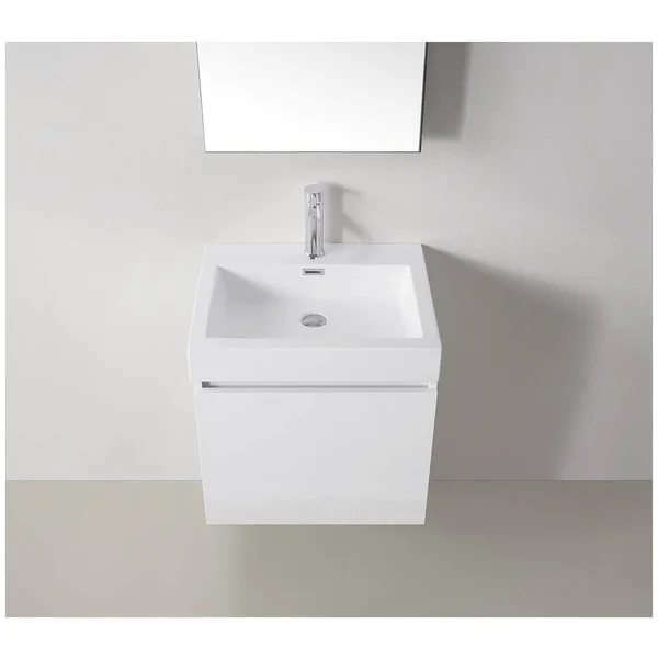 Virtu USA Zuri 24x22 Single Bathroom Vanity Set in Grey