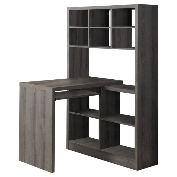 Monarch Specialties Dark Taupe Left, Right Facing Corner Desk