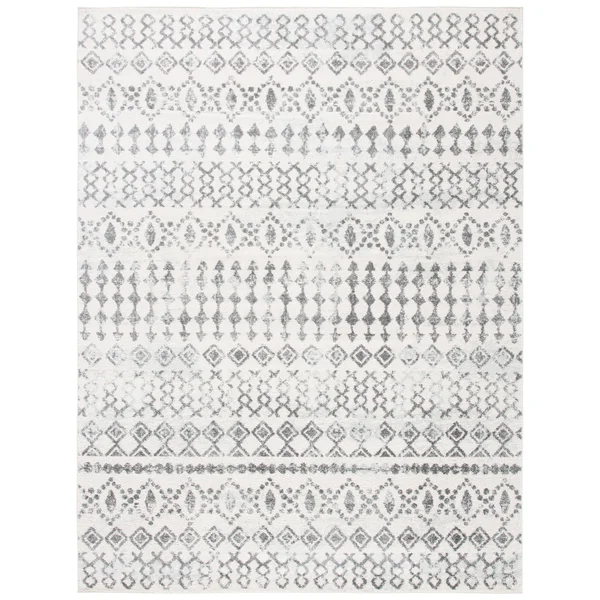 Safavieh Tulum Herbert Distressed Southwestern Area Rug, 6&7 inch x 6&7 inch Round, Ivory/Pink