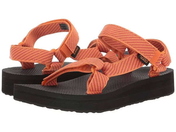Teva Women's Midform Universal Sandals - Candy Stripe Retro Apricot